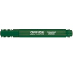 OFFICE products permanent marker 1-3 mm, round tip, green