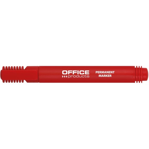 Office Products marqueur permanent 1-3 mm, pointe ronde, rouge