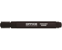 OFFICE products permanent marker 1-3 mm, rond, zwart
