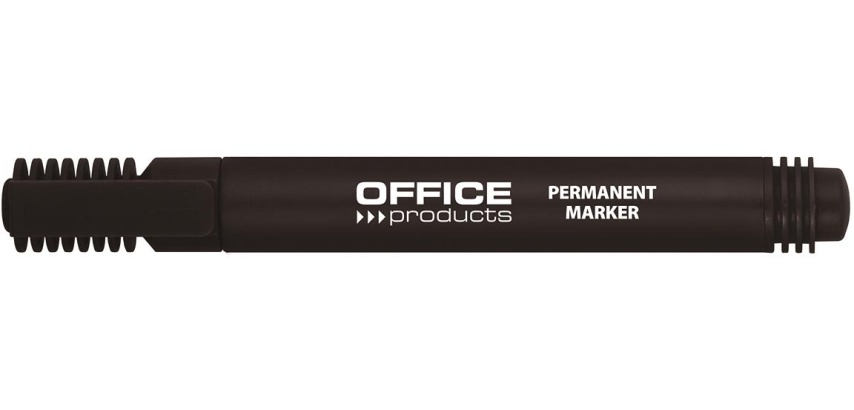 OFFICE products permanent marker 1-3 mm, round tip, black