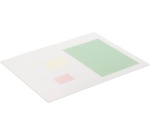 Schreibunterlage mit dekorativer Rille Durable, PP, Größe 530 x 400 mm, transparent weiß