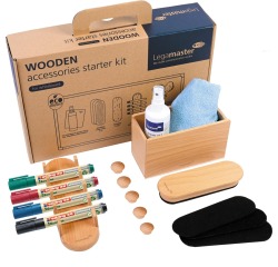 Whiteboard accessoire starter kit Legamaster WOODEN 17 stuks