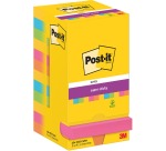Post-It Super Sticky Notes Carnival, 90 sheets, 76 x 76 mm, pack of 12 pads