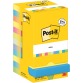 Post-It Notes Energetic, 100 vel, ft 76 x 76 mm, 8 + 4 GRATIS