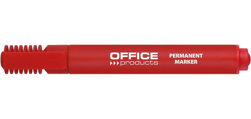 OFFICE products marqueur permanent 1-5 mm, pointe biseautée, rouge