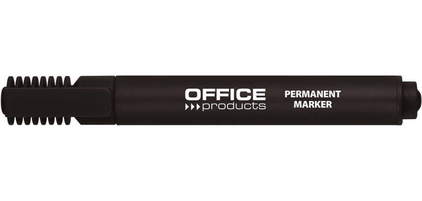 OFFICE products marqueur permanent 1-5 mm, pointe biseautée, noir