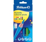 Pelikan kleurpotloden rond, etui met 12 stuks in geassorteerde kleuren