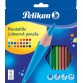 Pelikan crayon de couleur, étui de 24 pièces en couleurs assorties