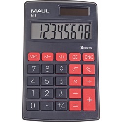 En_calculatrice de poche m 8, 8 chiffres, noir