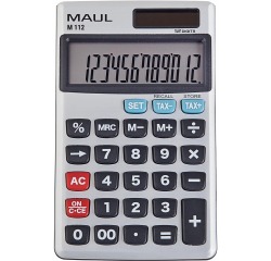 MAUL calculatrice de poche professionnelle M112, argent