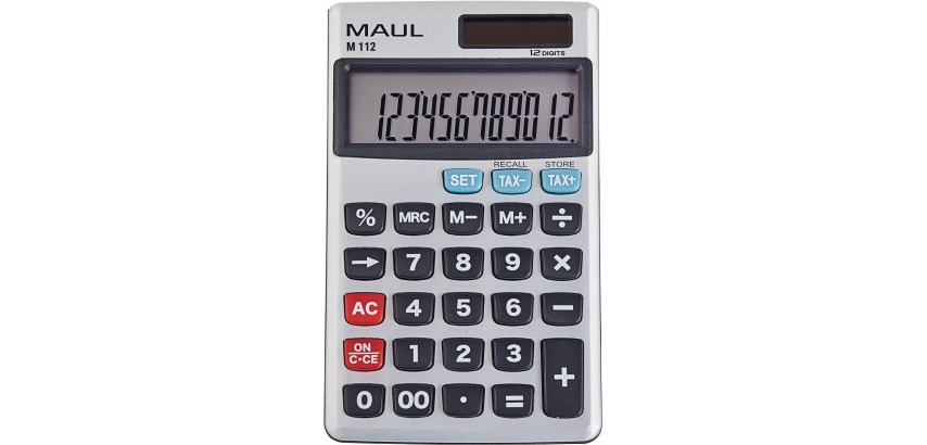 MAUL professional pocket calculator M112, silver