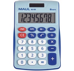 Maul calculatrice de bureau MJ 450, junior, bleu clair