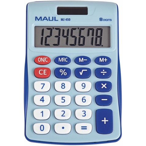 Maul calculatrice de bureau MJ 450, junior, bleu clair