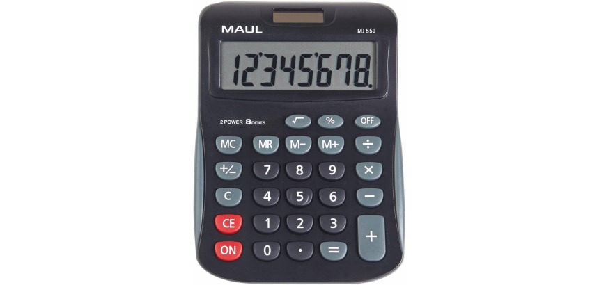 MAUL bureaurekenmachine MJ 550, junior, zwart