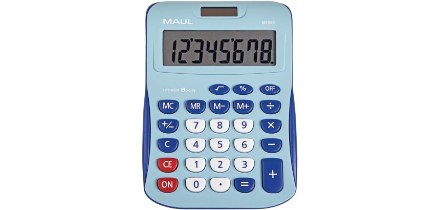 MJ 550 Tischrechner, Junior, Hellblau