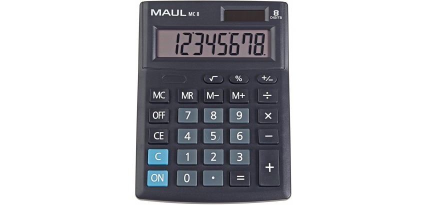 Maul calculatrice de bureau MC 8, noir