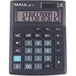 Maul calculatrice de bureau MC 12, noir