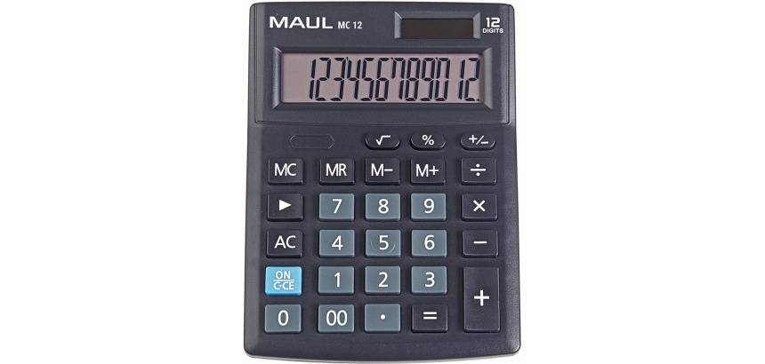 Maul calculatrice de bureau MC 12, noir