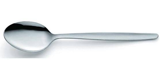 Amefa Scandinavian stainless steel soup spoon