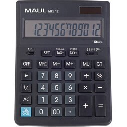 Maul calculatrice de bureau MXL 12, noir