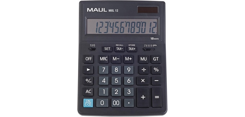 Maul calculatrice de bureau MXL 12, noir