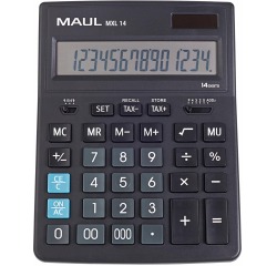 Maul calculatrice de bureau MXL 14, noir