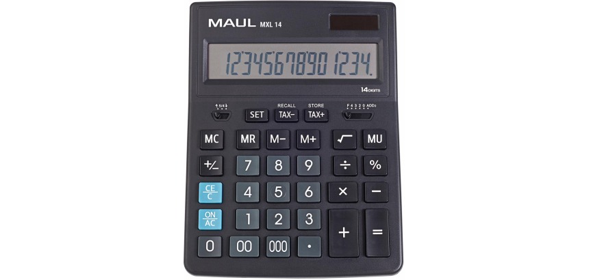 Maul calculatrice de bureau MXL 14, noir