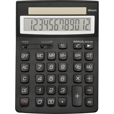 Maul calculatrice de bureau ECO 950, noir