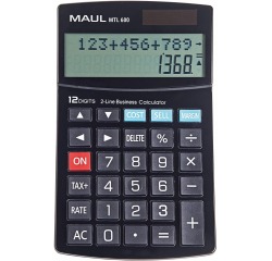 Maul bureaurekenmachine MTL 600, 2-regelig, zwart