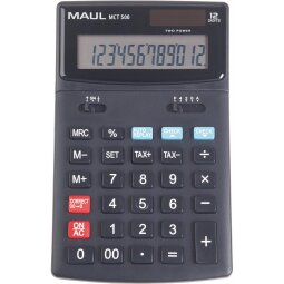 Maul calculatrice de bureau MCT 500, Check & Correct, noir