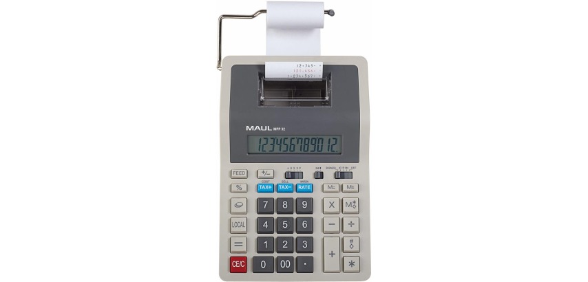 MAUL calculatrice de bureau avec rouleau MPP 32 RCE