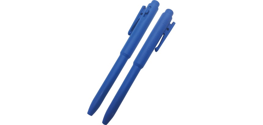 BST stylo bille détectable J800, industrie alimentaire, bleu, boîte de 25 pièces