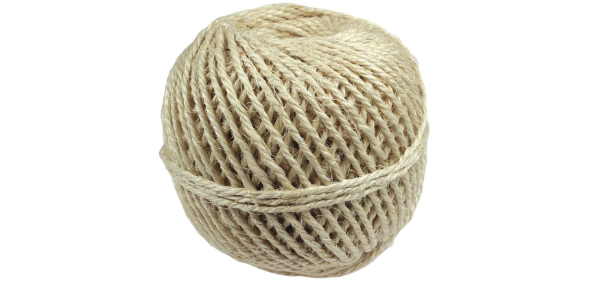 Triple strand sisal rope, 2,500 g spool, +/- 450 m