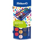 Boîte Aquarelle Pelikan 721670 22 couleurs assorti