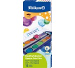 Pelikan Boîte de couleurs gouaches, 12 godets