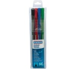 DONAU D-fine felt pen, 0.4 mm, set of 4 pieces, assorted colors