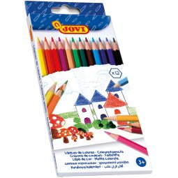 Jovi crayon de couleur 12 crayons