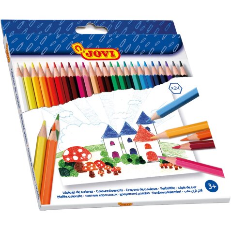 Jovi crayon de couleur 24 crayons