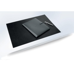 Durable schrijfonderlegger in leder, zwart