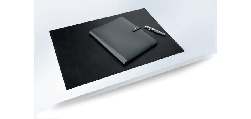 Durable sous-main en cuir, noir