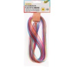 Folia scoubidou strands with glitter, pack of 50 strands
