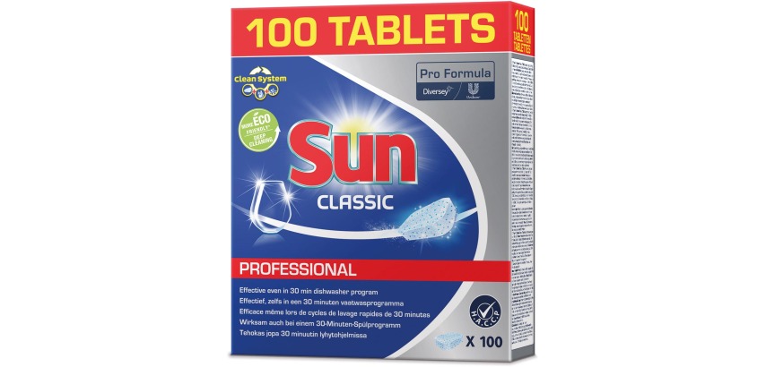 Sun Pro Formula Classic dishwasher tablets, box of 100 pieces