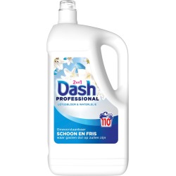 Dash Professional 2 en 1 Formula Fleurs de Lotus & Lily lessive, bouteille de 4,95 litres, 110 doses