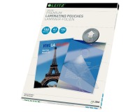 Leitz UDT pochette à plastifier ft A3, 200 microns (2 x 100 microns), paquet de 100 pièces