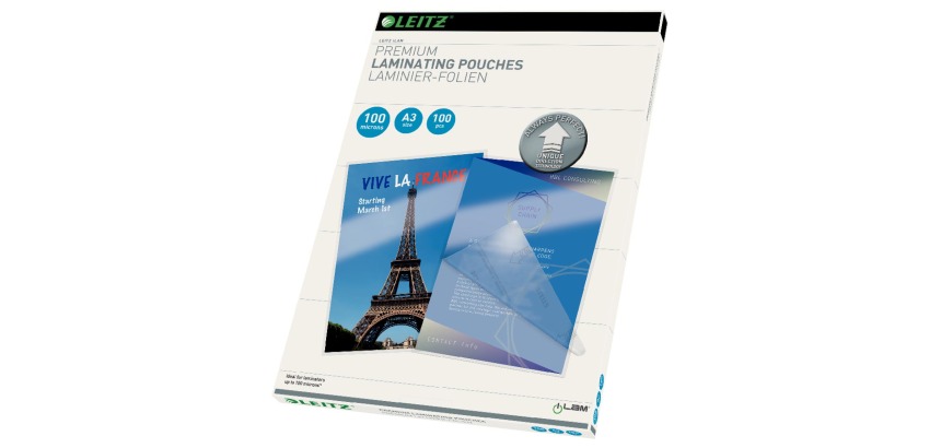 Leitz UDT lamineerhoes ft A3, 200 micron (2 x 100 micron), pak van 100 stuks