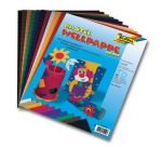 Folia carton ondulé ft 50 x 70 cm, paquet de 10 feuilles, couleurs assorties