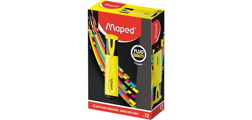 Maped surligneur Fluo'Peps Classic, jaune