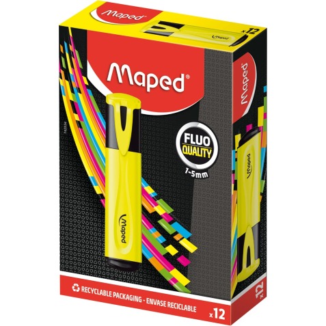 Maped surligneur Fluo'Peps Classic, jaune