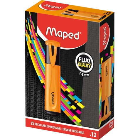 Maped markeerstift Fluo'Peps Classic oranje