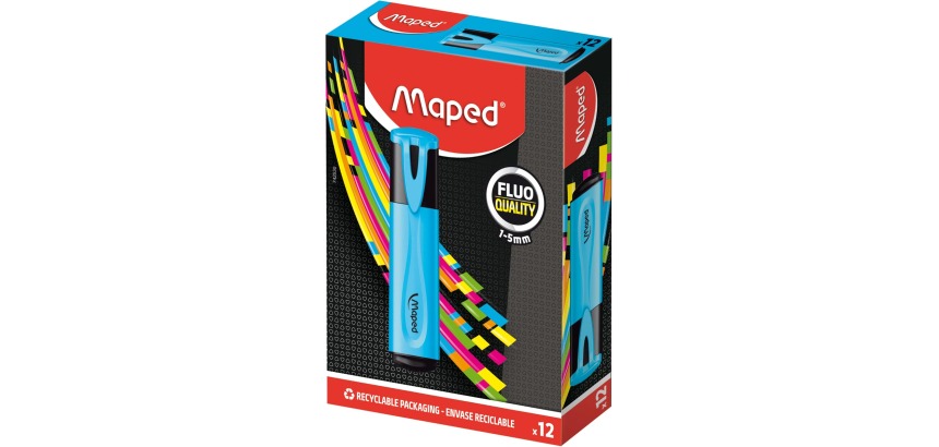 Maped Textmarker Fluo'Peps Classic Blau